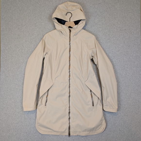 Lululemon Definitely Raining Jacket Women's 8 Cashew Beige Stretch Glyde W4H12S - Picture 2 of 15